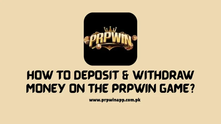 Deposit and Withdraw Money on the PrPwin Game