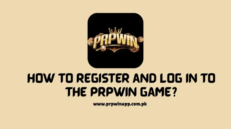Register and Log in to the PrPwin Game